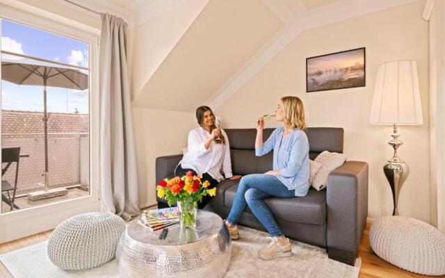 Wohlfühl-Apartment Irisblüte mit Privatstrand