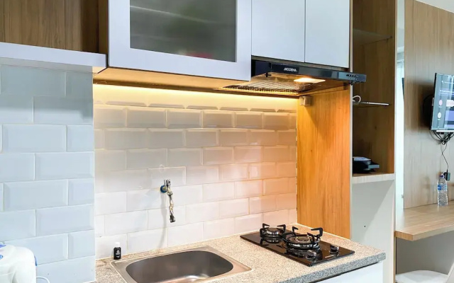 Wooden Style Studio At Lrt City Bekasi Apartment