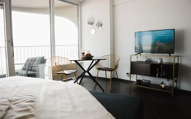 Hohes Apartment mit Weitblick über Augsburg