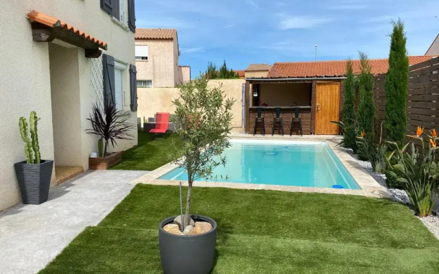 Jolie Villa climatisée piscine chauffée Perpignan