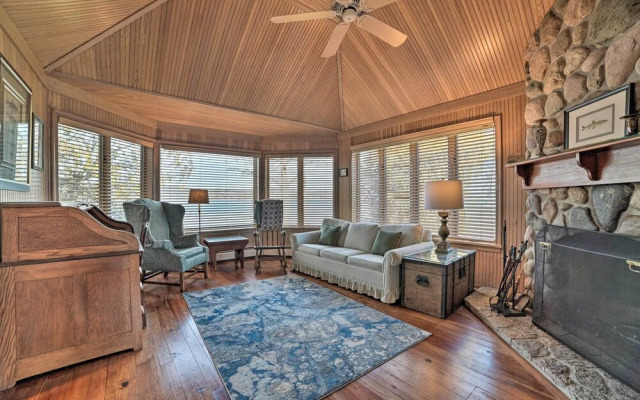 Tennis Court & 500' of Waterfront: Suttons Bay Gem