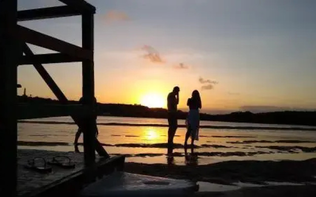 Suíte beira rio 85m praia