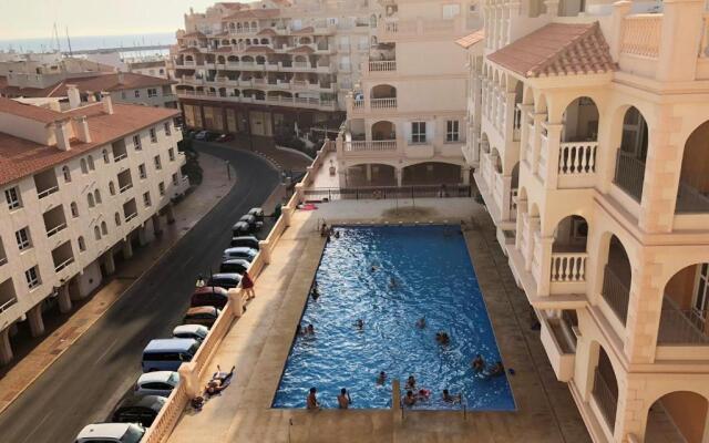 2 bedrooms appartement at El Ejido 500 m away from the beach with sea view shared pool and furnished terrace