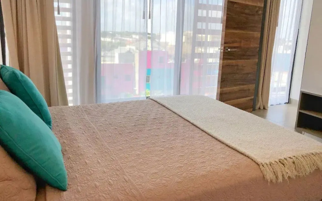 Luxe Condos Complex with Roof Pool