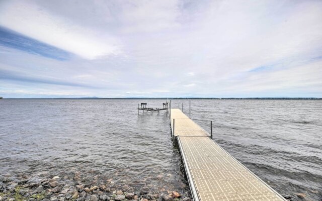 Waterfront Home w/ Dock & Beach on Lake Champlain!