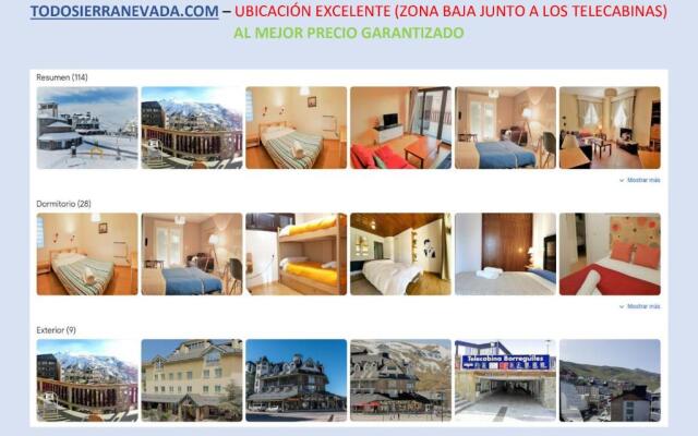 TODOSIERRANEVADA ZONA BAJA - APARTAMENTOS DE 4 DORMITORIOS - Junto a los Telecabinas