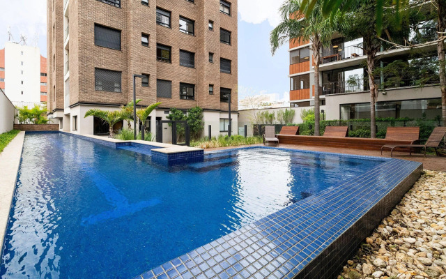Apartamento novo, silencioso e com infraestrutura de lazer na Vila Madalena.
