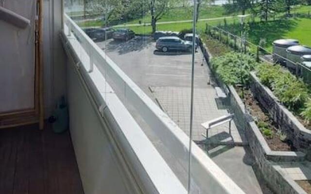 A riverside Apartment surrounded by parks
