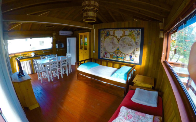 Bangalô com vista para o mar.