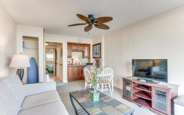 Beach-front Condo with Private Balcony