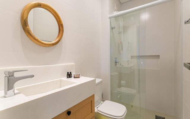 Vista parcial do MAR na varanda em Jurerê #JA24