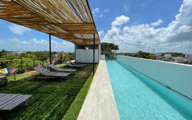 Jungle Lofts in Tulum Centre Rooftop Patio Pool M2
