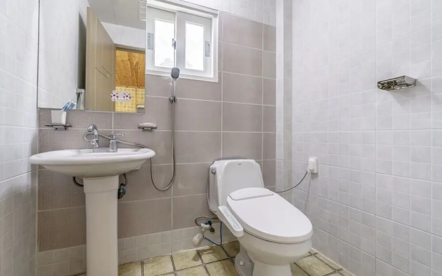 White Pension in Forest