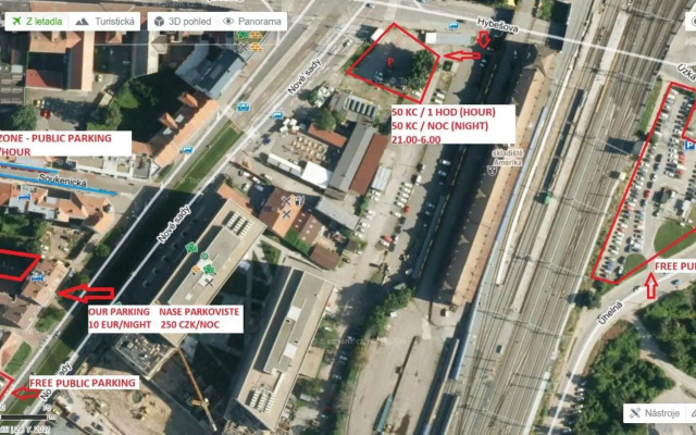 Apartment with parking in the Center - 500m from Hlavní nádraží