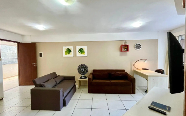 Terrazzo 110 Ponta Negra Praia Flat - NBI - 54 m2 - Smart Tv