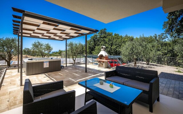 Awesome apartment in Kostrena Sveta Lucij w/ Outdoor swimming pool, Jacuzzi and 3 Bedrooms