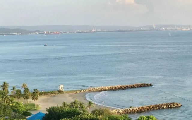 Apto con Balcón y Vista al Mar