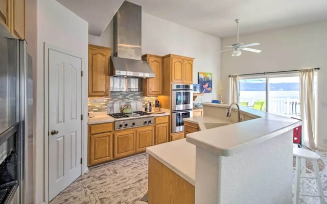 Spacious Lakeport Home w/ Dock & Mtn Views!