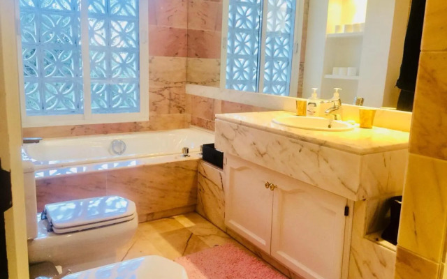 Marbella downtown next to the sea