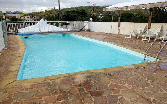 Apartment With 2 Bedrooms in Le Robert, With Wonderful sea View, Pool