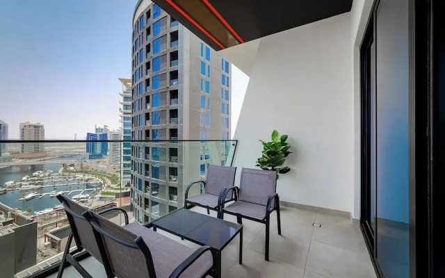 Binghatti Canal 1BR with view on Marina