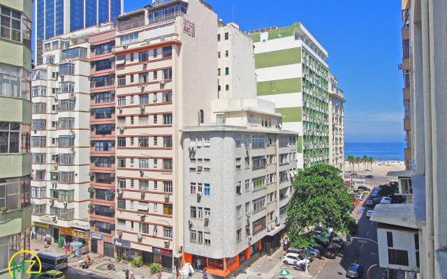 Studio vista mar para 4 pessoas em Copacabana