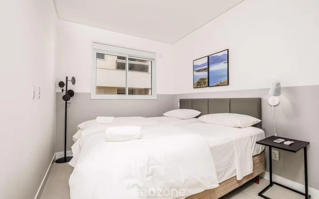 Apto c/ churrasq. 650m da praia - Ingleses CCI003