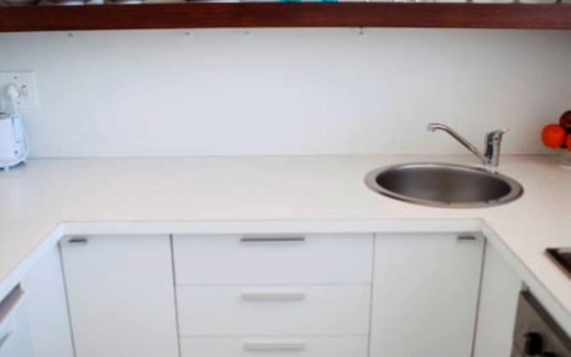 Chic White Studio Apartment