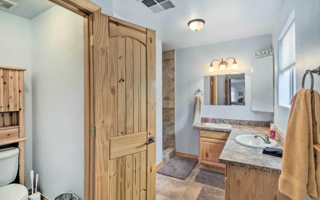 Fire Pit, Fenced Yard: Overgaard Cabin Near Hiking