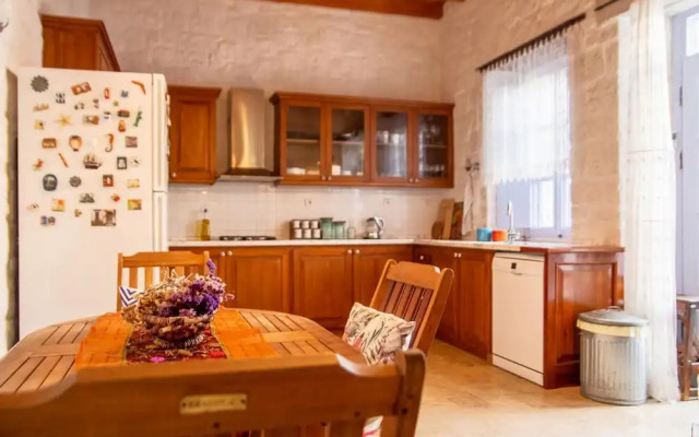 Stonehouse With Backyard and Fireplace in Alacati