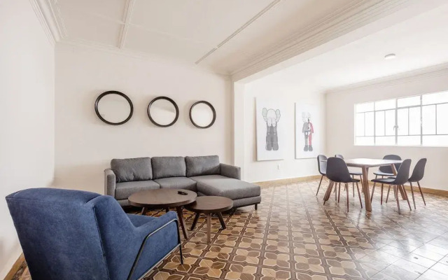 Luxury 3BR Roma Norte - Wifi- Laundry- Sleeps 10