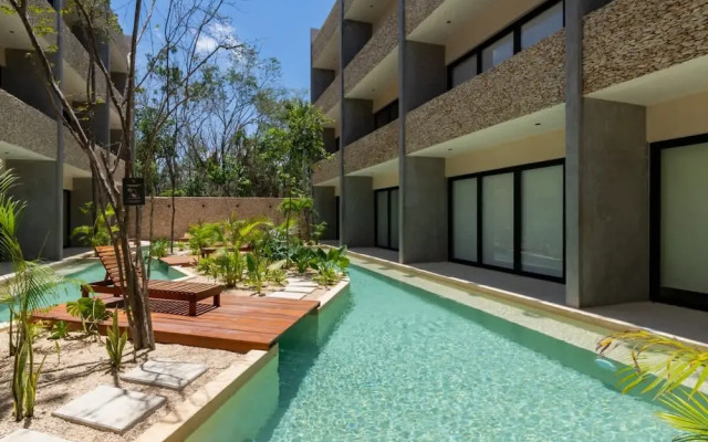 Stylish Tulum Studio Terrace Pool Relax