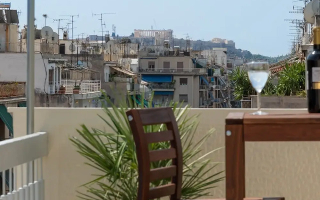 126m² homm Penthouse, Amazing Acropolis View, 9 ppl