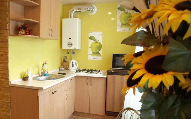 Квартира на проспекте Александра Поля с ромашками (Apartment on the Oleksandra Polia avenue with chamomiles)