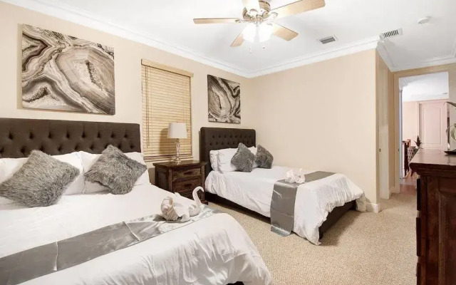 Walk to Beach Spacious Estate with Hot Tub & Game Room