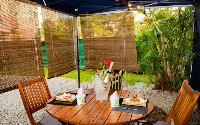 Le Jardin Secret Guyanais # Piscine # Fibre # Tente Lumineuse