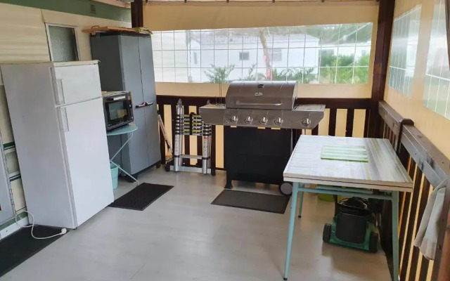 Mobilhomme dans camping