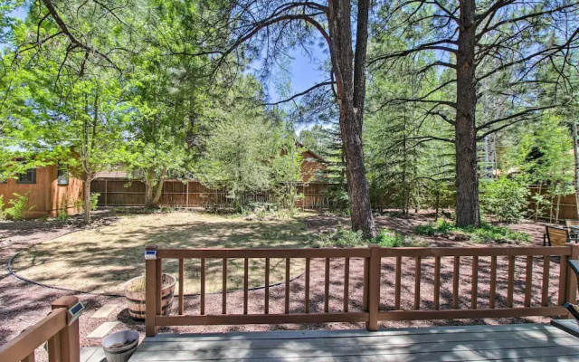 Patio, Fenced Yard: Pet-friendly Pinetop Cabin!