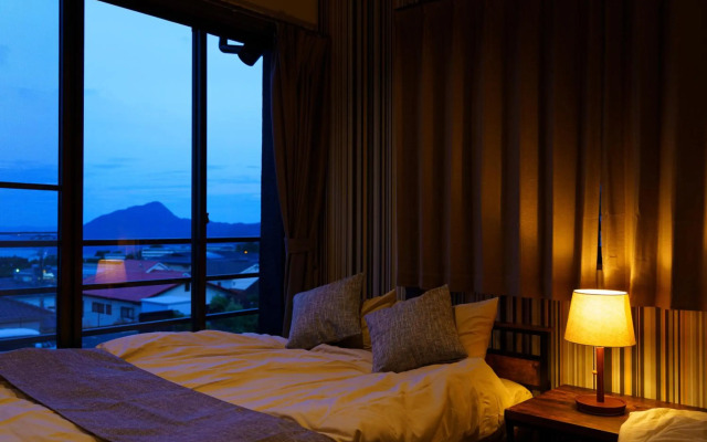 The miracle of blue hot spring