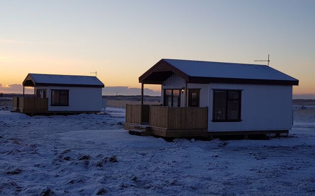 Hekla Cabin 1 Volcano and Glacier View