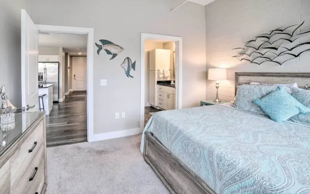 Luxe Manistee Condo w/ Balcony & River Views!