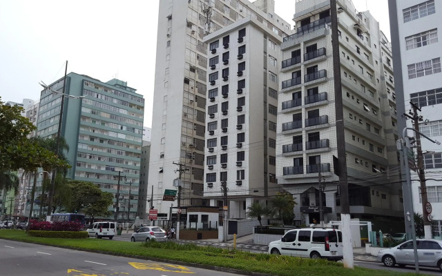 Santos - Apartamento Frente Mar C/ Ar Condicionado/ Garagem Privativa/Internet/TV a Cabo