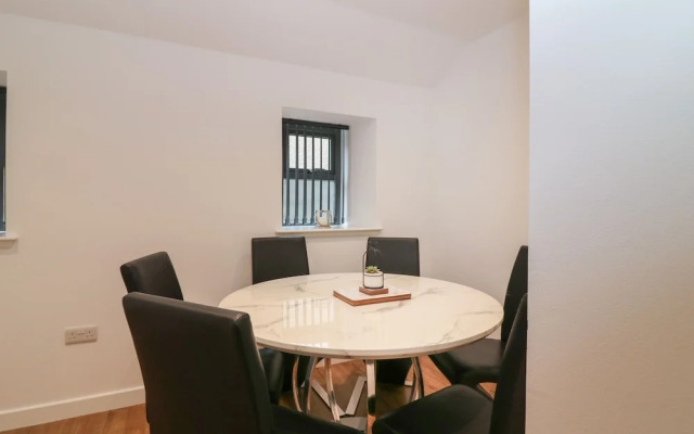 The Reception Room at The Institute Executive Apartments
