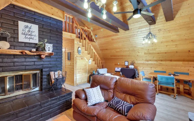 Rustic-modern Overgaard Cabin w/ Decks & Fire Pit!