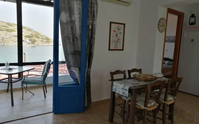 on the sea Despoina apartment at Mochlos Creta