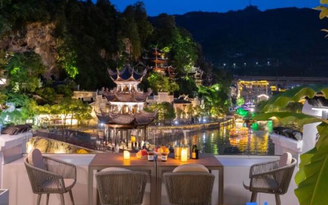 surrounded by mountains riverside villa