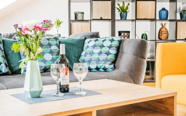 Penthouse apartment - Sauna - Terrasse - Kamin - AC