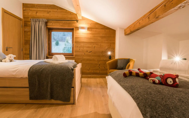 Stylish apartment in charming Megève, 1,5 km. from ski slope