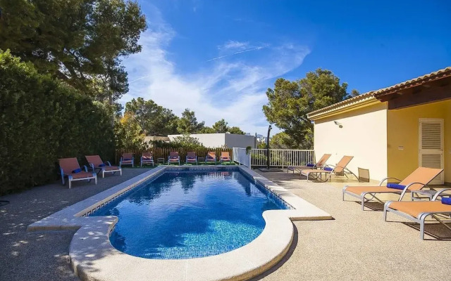 The Villa Located in Cala Vinyes, has a Private Pool