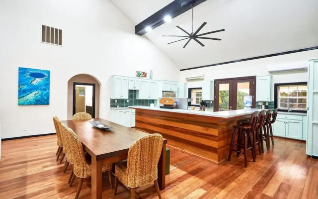 Beachfront Villa With Long Private Pier and Pool